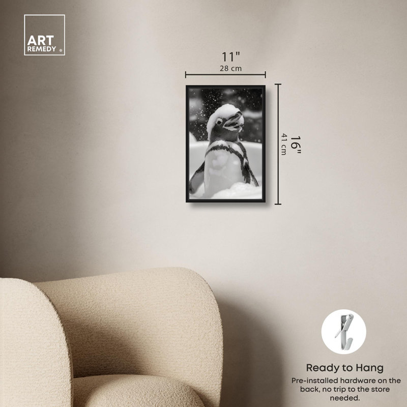 Art Remedy, Cadre flottant noir, H 16 po x l 11 po