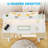 Standing Desk With Large Monitor Shelf,u Shaped Electric Standing Desk With Built-in Power Outlets, Gaming Desk With Led Light, Home Office Desk With Keyboard Tray,writing Desk With Versatile Hook-55515632