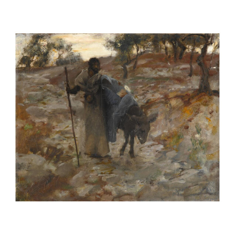 La fuite en Égypte par John Singer Sargent - Estampe numérique, H 22 po x l 28 po