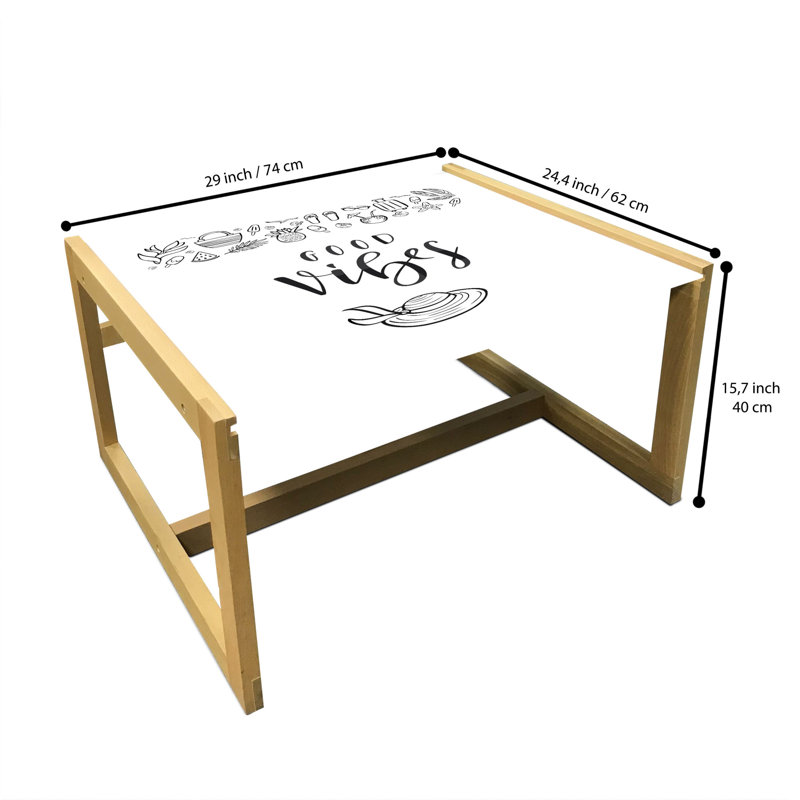 Jailani Sled Coffee Table, 62cm H x 74cm W x 40cm D