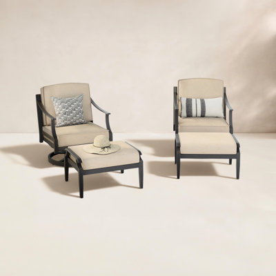 Tamarin Sunbrella® Swivel Patio Lounge Chair