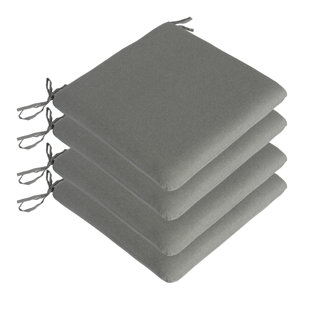 18" x 18" Outdoor/Indoor Dining Chair Cushions (4 Pack) - Water Resistant Design (Set of 4)
