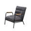 Fauteuil d'appoint gris Nignu