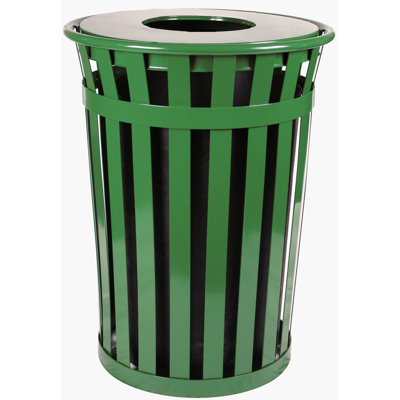 Oakley Steel Open Outdoor Trash/Recycling Bins