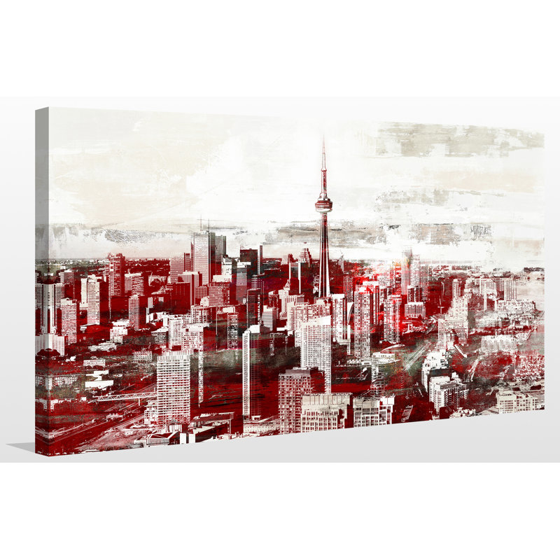 « toronto, ontario ii », reproduction d’impression sur toile tendue, H 24 po x l 40 po