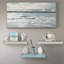 Tablettes flottantes - Paquet de 3 tablettes murales rustiques et bleues de 16 pouces pour la chambre à coucher, la cuisine, le salon, les tablettes de salle de bain, la décoration intérieure, le bureau - Tablette flottante pour trophée, livres, cadre