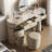 Modern Minimalist Light Luxury Burned Stone Dressing Table with Storage