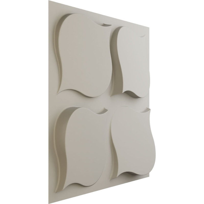 Panneau mural 3D décoratif Clover EnduraWall, Blanc fleur satiné UltraCover