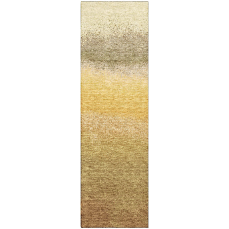 Premium Machine Washable Ariel Ombre Rug, Runner 2'3" x 7'6"