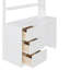 Lit mezzanine simple peu encombrant avec rangement, conception moderne en bois massif pour la famille
