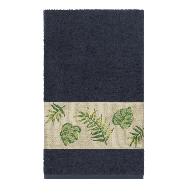 Zoe Turkish Cotton Midweight Bath Towel, Midnight Blue