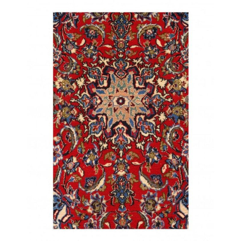 Paskett Oriental Area Rug in Red