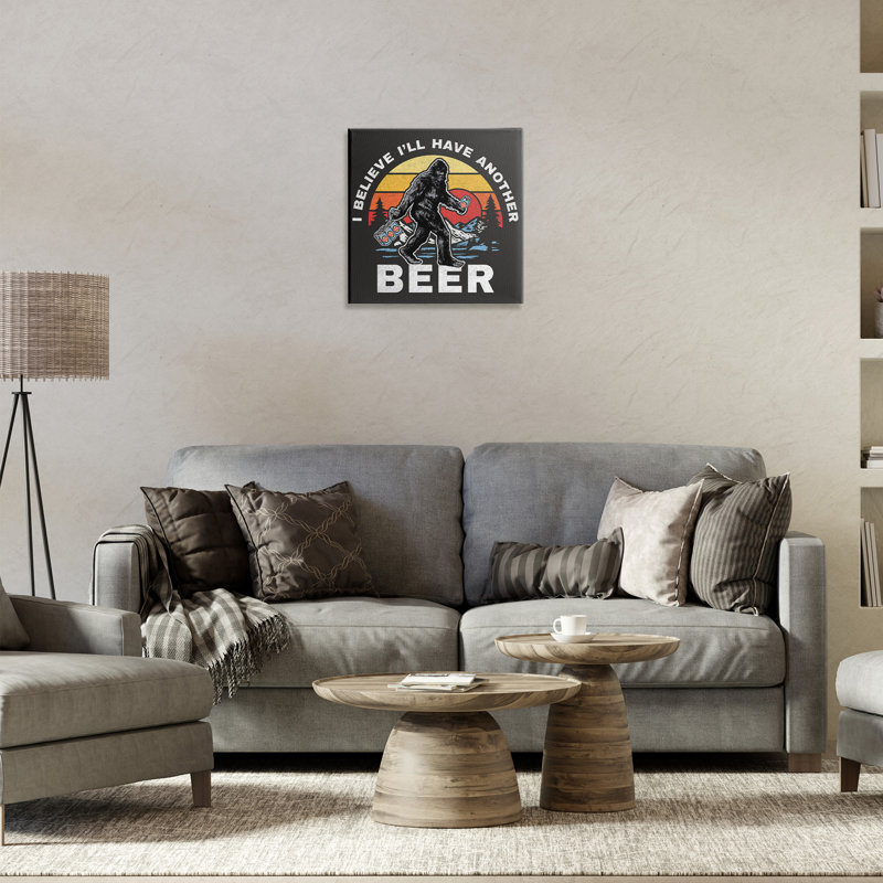 Art mural sur toile, "Autre bière" par Jedco Brands, Inc., H 17 po x l 17 po