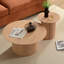Ensemble de 2 tables d'appoint rondes et tables basses