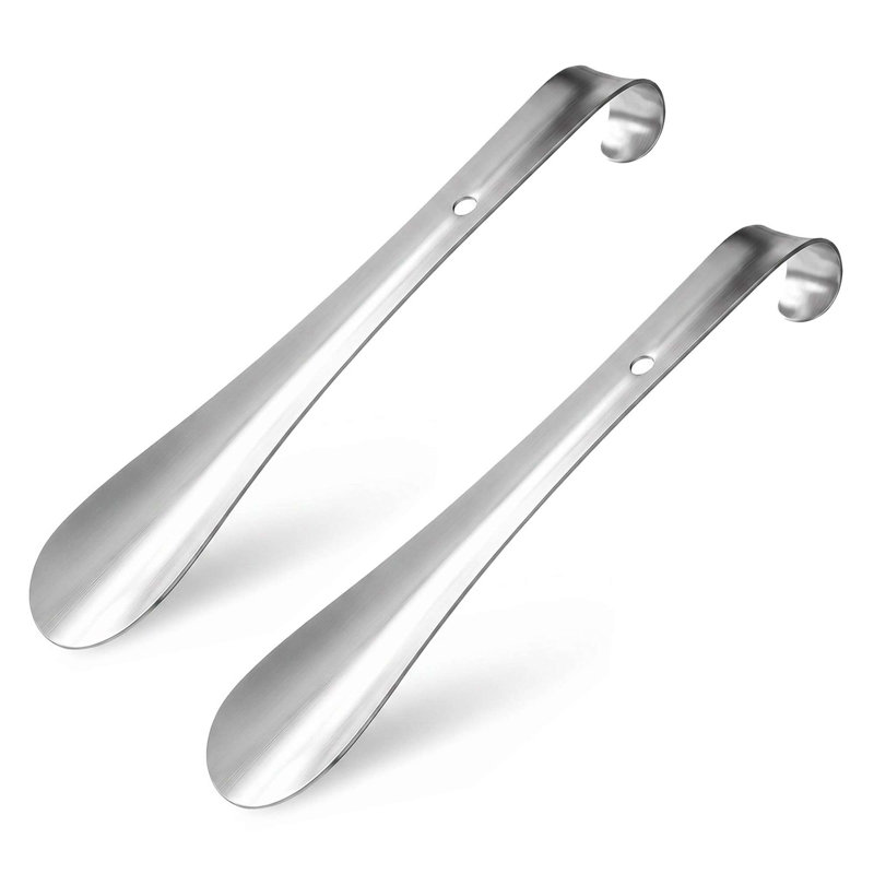 2 chausse-pieds métalliques 6,3 pouces pour chaines à chaussures, 11,8 pouces