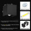 Betheny Black 10cm H Integrated LED Outdoor Sconce
