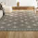 Kaleya Berber Geometric Shag Gray/Ivory Rug