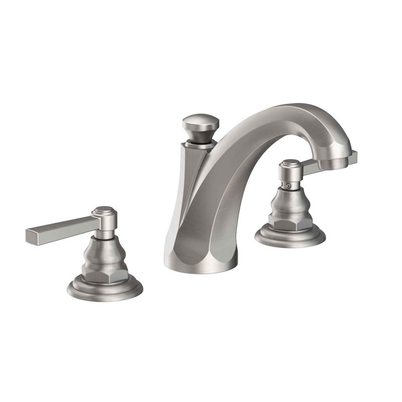 Astor Widespread Bathroom Faucet with Drain Assembly, Stainless Steel (PVD)