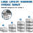 5-Tier Stackable Closet Organizer Shelf Foldable Metal Storage Bins