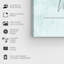 Typographie et citations, bonnes choses, impression sur toile bleue moderne-1155413446