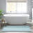Reversible 24x36" Blue 3000 Gsm 100% Cotton Bath Rug - Long Lasting And Soft Construction Touch,-677530056