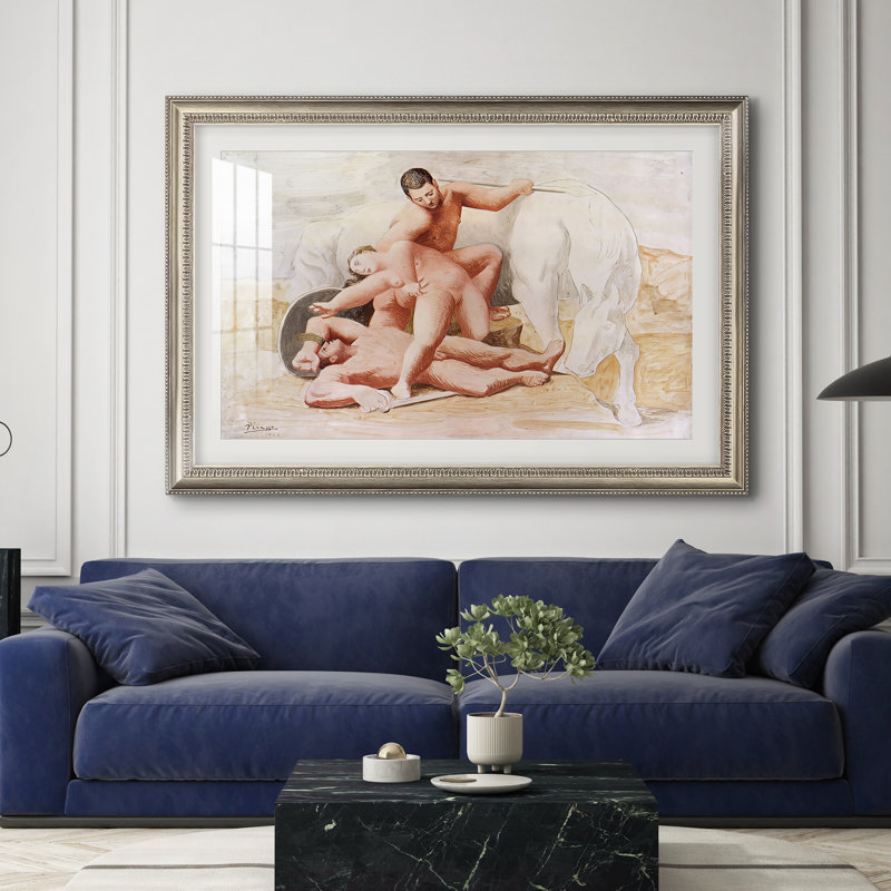 L'Enlèvement, 1920 - Pablo Picasso - Reproduction encadrée sur mesure, 28 po x 40 po, Impression encadrée avec passe-partout