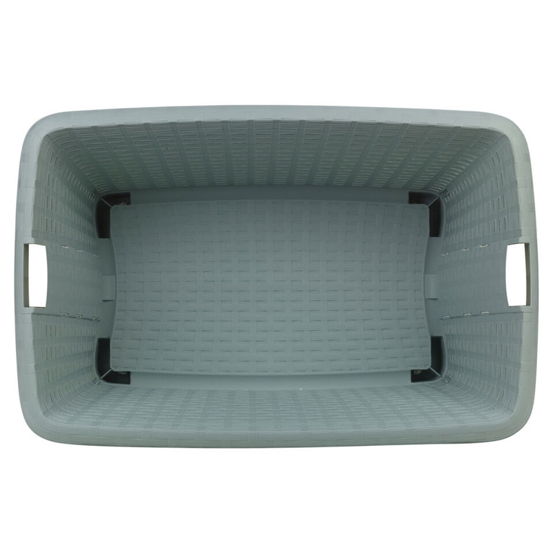 Plastic Laundry Basket, Green