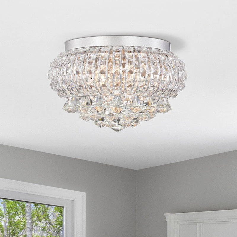 Plafonnier encastré 4 lumières 16 po Leesburg, Argent