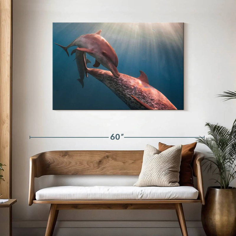 Brampt Amazon River Dolphins, 30" H x 45" W