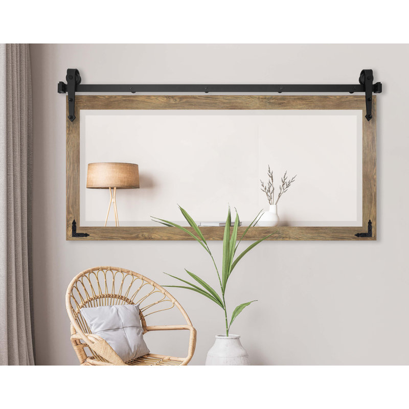 Miroir pleine grandeur N Peace, H 30,5 po x l 71 po, Brun