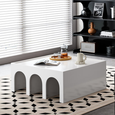 Versatile 4 White Storage Unit & Coffee Table For Home Use Shelf Living Rooms, Bedrooms, And Dining Rooms