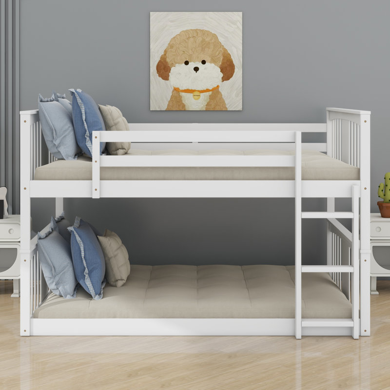 Kaeliana Kids Bunk Bed, White, Full Over Full