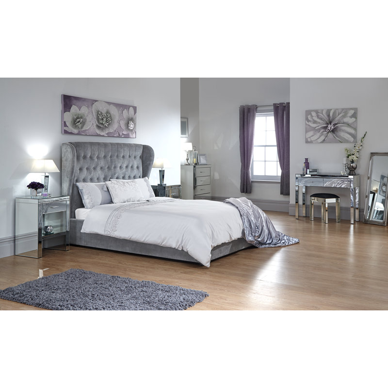 Ryalson Upholstered Ottoman Storage Bed, Kingsize (5'), Platinum