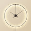 Ombra Aluminium Skeleton Wall Clock