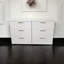 Commode modulaire à trois tiroirs Morgan en blanc
