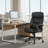 Adjustable High Back Executive Massage Office Desk Chair With 6 Targeted Vibrating Points For Home Office Study Workstation Conference Room