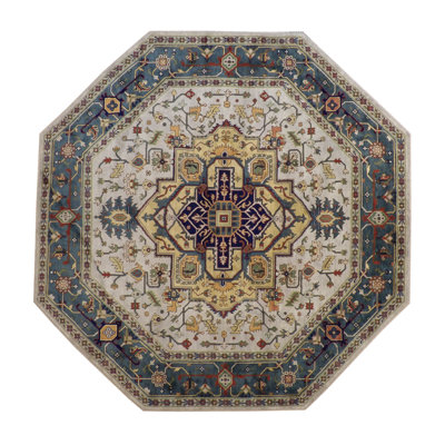 Braicyn One-of-a-Kind 9.9x9.9 Area Rug Blue