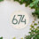 Round Modern Personalized 1-Line Wall Address Plaque