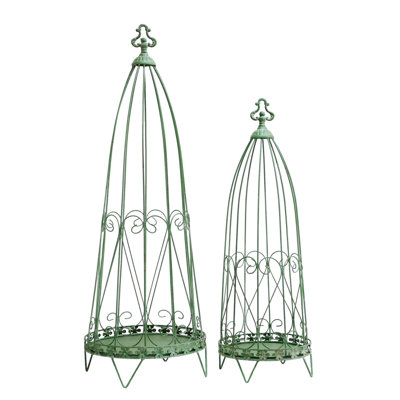 Cage topiaire en métal vert 34,75 po