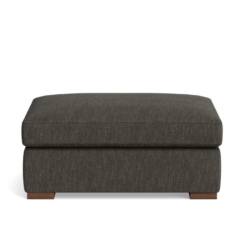Lucca Ottoman, Performance Weave - Onyx