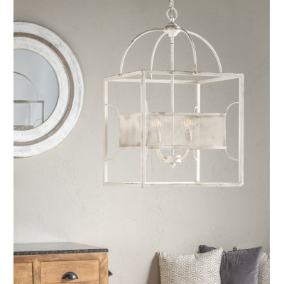 Dildy 4 - Light Dimmable Lantern Square / Rectangle Chandelier