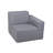Deko Living 2 Place Seating  Gray Outdoor Compression Foam Sofa Set