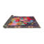 Tapis bleu / orange-1818287253
