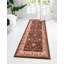 Tapis de couloir traditionnel Artez couleur café-906033800