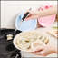 Plateau de boulette 1pc avec drain, conception à double couche, assiette à vinaigre, grande assiette ronde en plastique pour usage domestique-378819483