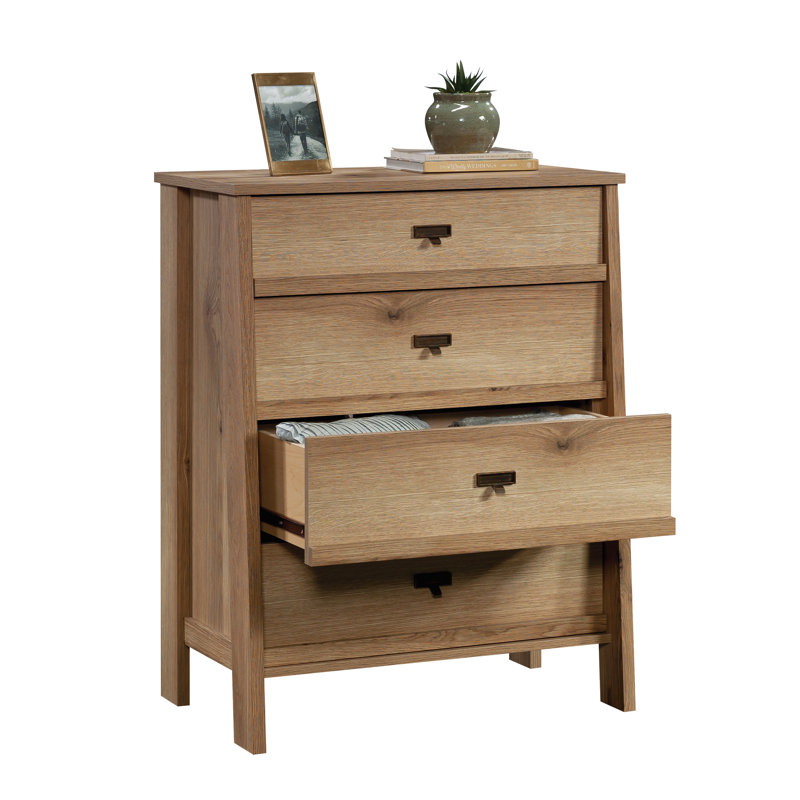 Auserine 31.89'' W 4 - Drawer Dresser, Timber Oak