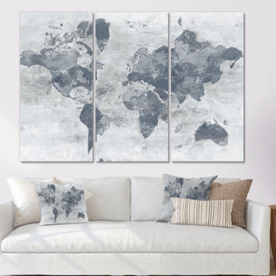 «Golden Gray World Neutral», peinture de plusieurs images sur toile