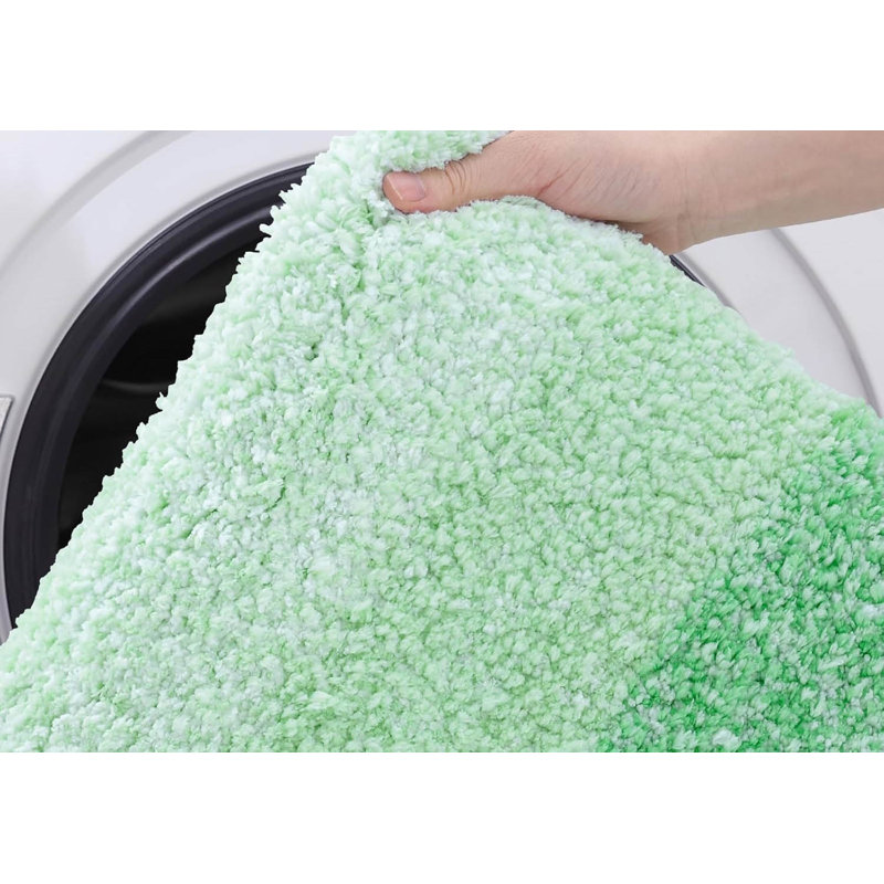 Microfiber Bath Mat, Non-Slipabsorbent Bathroom Mat, Single - 60cm L x 3cm W, Green