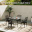 Square Metal Outdoor Bistro Table , 80cm cm W 80cm cm D