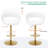 Modern PU Leather Swivel Adjustable Barstool with Hollow Back and Arms, Upholstered Airlift Counter Height Bar Chair for Kitchen Dining-115227953-115227954